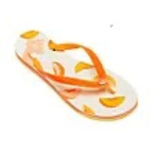 BRAND NEW kate spade new york Flyaway Peach-Print Flip Flops, Size 8